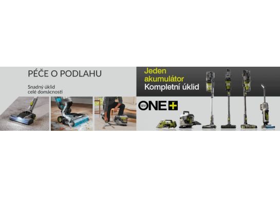 Péče o podlahu a kompletní úklid domácnosti s jediným akumulátorem.