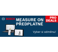 PRO Deal MeasureOn předplatné - Kup si laserový dálkoměr s konektivitou Bosch Professional a získej 3 měsíce MeasureOn PRO zdarma