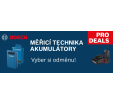 PRO Deal Měřicí technika akumulátory - Kupte měřicí techniku Bosch a získejte zdarma akumulátor!