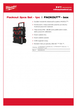 MILWAUKEE Packout Box PACKOUT™ sada (3 ks) 4932464244 A4 PDF