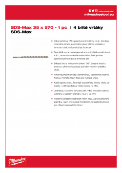 MILWAUKEE SDS-Max Drills - 4 cut  4932352790 A4 PDF