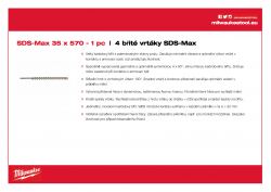 MILWAUKEE SDS-Max Drills - 4 cut  4932352790 A4 PDF