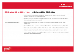 MILWAUKEE SDS-Max Drills - 4 cut  4932352786 A4 PDF