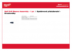 MILWAUKEE System attachments - screwdrivers and drywall guns Sada samořezné objímky. 49261082 A4 PDF