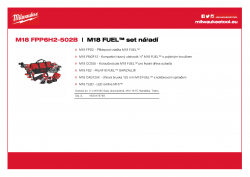 MILWAUKEE M18 FPP6H2 Sada M18 FUEL™ 4933478768 A4 PDF