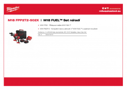 MILWAUKEE M18 FPP2T2 Sada M18 FUEL™ 4933478767 A4 PDF