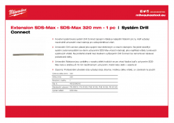 MILWAUKEE SDS-Max Drill Connect Prodloužení SDS-Max 4932399242 A4 PDF