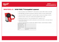 MILWAUKEE M18 FCVL M18 FUEL™ Kompaktní vysavač 4933478185 A4 PDF