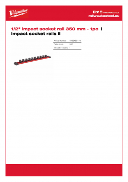 MILWAUKEE Impact socket rails II  4932480448 A4 PDF