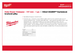 MILWAUKEE Hole Dozer Holesaws  49560239 A4 PDF