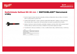 MILWAUKEE Switchblade Selfeed Drills  4932479497 A4 PDF
