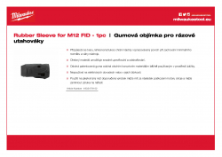 MILWAUKEE Rubber Sleeves for Impact Wrenches Gumová objímka pro M12 FID 4932479102 A4 PDF