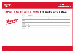 MILWAUKEE Hi-Dex Cut Level D Gloves  4932480520 A4 PDF