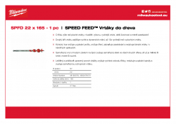 MILWAUKEE Speed Feed Drills  4932479474 A4 PDF