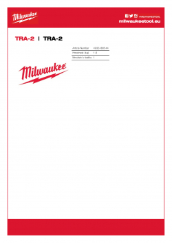 MILWAUKEE TRA-2  4932480544 A4 PDF