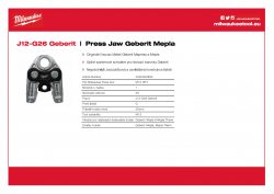 MILWAUKEE Press Jaw Geberit Mepla  4932480893 A4 PDF