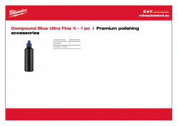 MILWAUKEE Premium polishing accessories  4932492302 A4 PDF