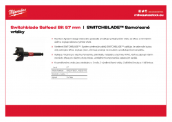 MILWAUKEE Switchblade Selfeed Drills  4932479501 A4 PDF