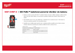 MILWAUKEE MXF CVBP MX FUEL™ batohový ponorný vibrátor  do betonu 4933479595 A4 PDF