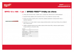 MILWAUKEE Speed Feed Drills  4932479471 A4 PDF