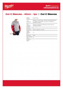MILWAUKEE Cut C Sleeves  4932478584 A4 PDF