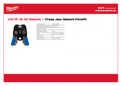 MILWAUKEE Press Jaw Geberit FlowFit  4932480981 A4 PDF