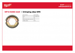 MILWAUKEE Crimping dies NFE NF13 E260-2x9 4932479689 A4 PDF