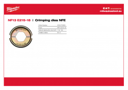 MILWAUKEE Crimping dies NFE NF13 E215-18 4932479698 A4 PDF