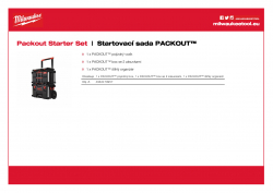 MILWAUKEE Packout Starter Set Startovací sada PACKOUT™ 4932479957 A4 PDF