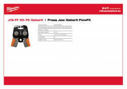 MILWAUKEE Press Jaw Geberit FlowFit  4932480983 A4 PDF