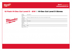 MILWAUKEE Hi-Dex Cut Level D Gloves  4932480517 A4 PDF