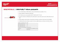 MILWAUKEE M18 FHT45 M18 FUEL™ 45cm plotostřih 4933479677 A4 PDF