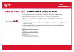MILWAUKEE Speed Feed Drills  4932479476 A4 PDF
