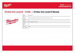 MILWAUKEE Hi-Dex Cut Level B Gloves  4932480495 A4 PDF
