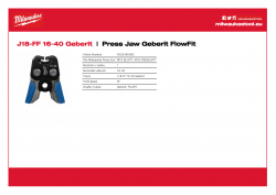 MILWAUKEE Press Jaw Geberit FlowFit  4932480982 A4 PDF