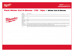MILWAUKEE Winter Cut D Gloves  4932480616 A4 PDF