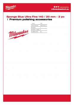 MILWAUKEE Premium polishing accessories  4932492312 A4 PDF