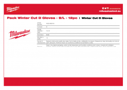 MILWAUKEE Winter Cut D Gloves  4932480618 A4 PDF