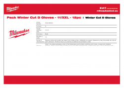 MILWAUKEE Winter Cut D Gloves  4932480620 A4 PDF