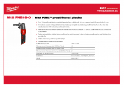 MILWAUKEE M12 FNB16 M12 FUEL™ prostřihovač plechu 1,6 mm 4933479617 A4 PDF