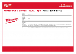 MILWAUKEE Winter Cut D Gloves  4932480614 A4 PDF