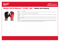 MILWAUKEE Winter Cut B Gloves  4932480605 A4 PDF