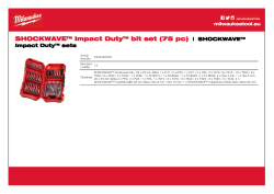 MILWAUKEE SHOCKWAVE™ Impact Duty™ sets  4932492008 A4 PDF