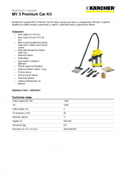 Produktový list