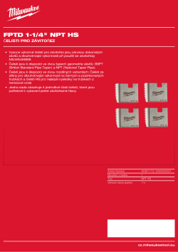 MILWAUKEE Čelisti 1¼″ NPT HS 48361110 A4 PDF