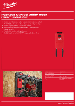 MILWAUKEE PACKOUT™ zahnutý univerzální háček 4932480701 A4 PDF