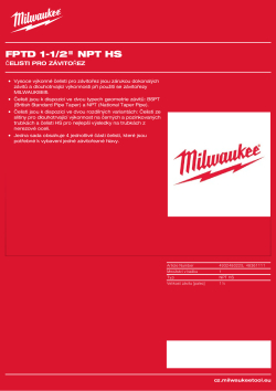 MILWAUKEE Čelisti 1½″ NPT HS 48361111 A4 PDF