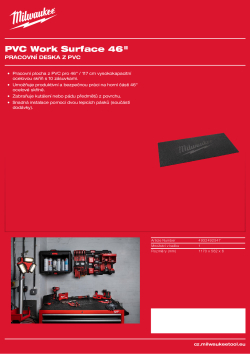 MILWAUKEE Pracovní deska z PVC 46"/117 cm 4932492547 A4 PDF