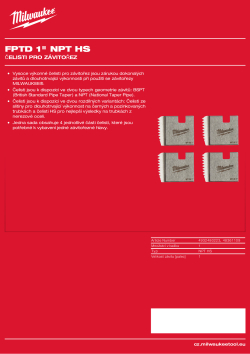 MILWAUKEE Čelisti 1″ NPT HS 48361109 A4 PDF