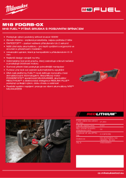 MILWAUKEE M18 FUEL™ přímá bruska s posuvným spínačem 4933480953 A4 PDF